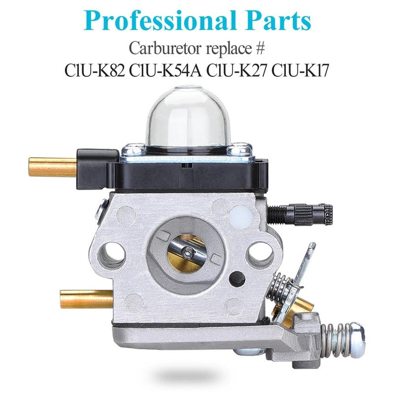 HOODELL C1U-K82 C1U-K54A Carburetor, for Mantis Tiller 7222 7222M 7225 7920, Echo TC-210 HC-1500, Premium Cultivator Carb, Plus Rebuild Kit Primer Bulb Fuel Line and More - Image 2